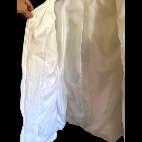 STUDIO WORKS, WOMENS, WHITE COTTON WINDBREAKER. FULLY LINED. SIZE 1X - Picture 3 of 10